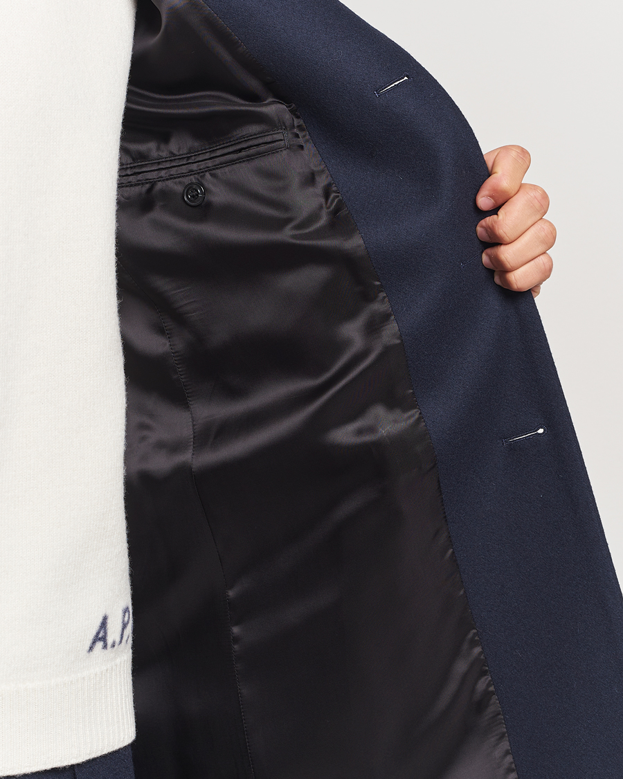 Mies | Takit | HUGO | Migor Wool Coat Dark Blue