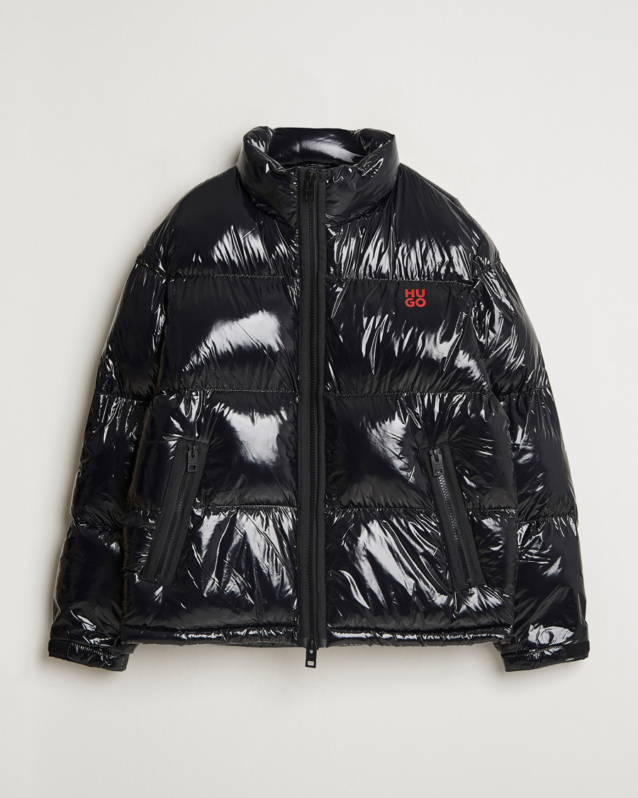 Mies | Takit | HUGO | Biron Glossy Down Jacket Black