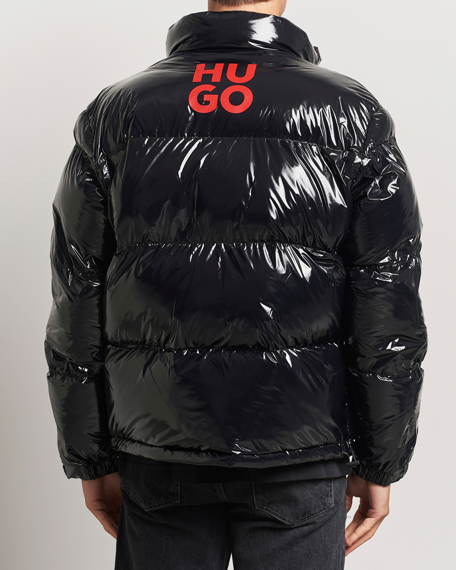 Mies | Takit | HUGO | Biron Glossy Down Jacket Black