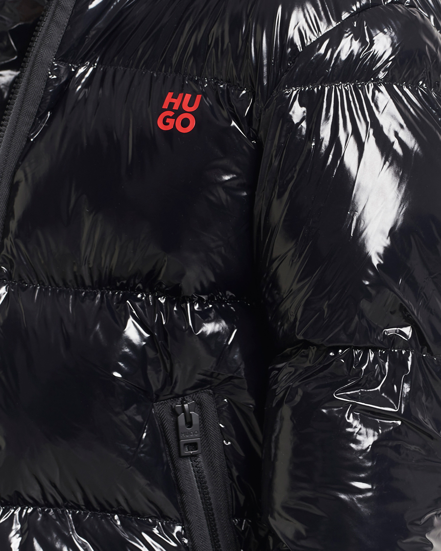 Mies | Takit | HUGO | Biron Glossy Down Jacket Black
