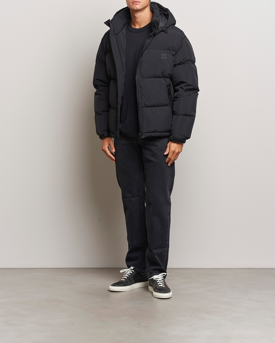 Mies | Takit | HUGO | Bironto Hooded Puffer Jacket Black
