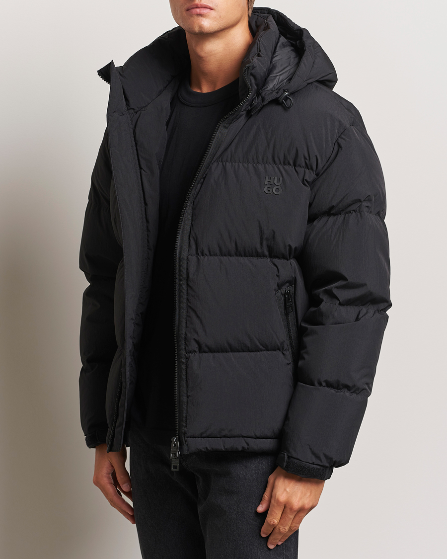 Mies | Takit | HUGO | Bironto Hooded Puffer Jacket Black