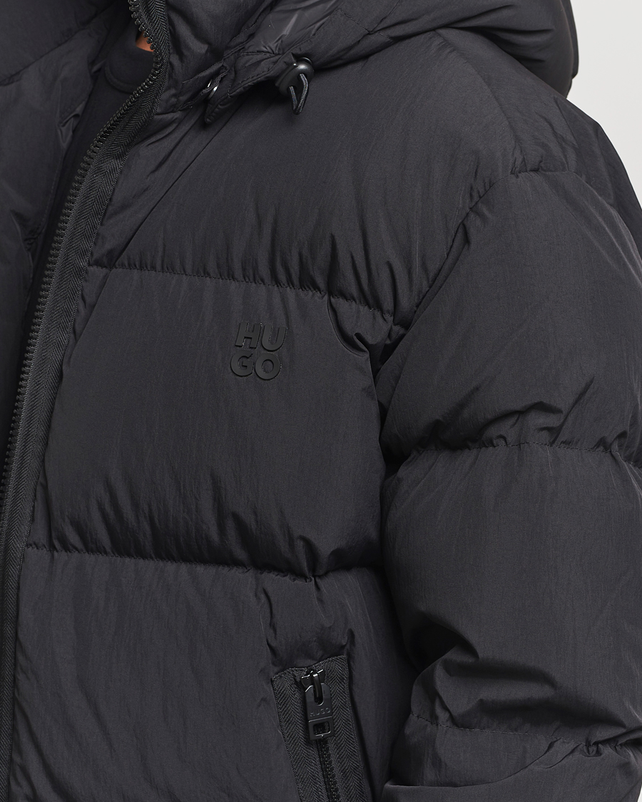Mies | Takit | HUGO | Bironto Hooded Puffer Jacket Black