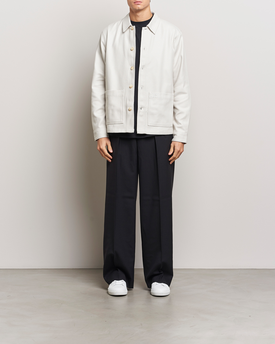 Mies | Kauluspaidat | HUGO | Ekrel Overshirt Off White