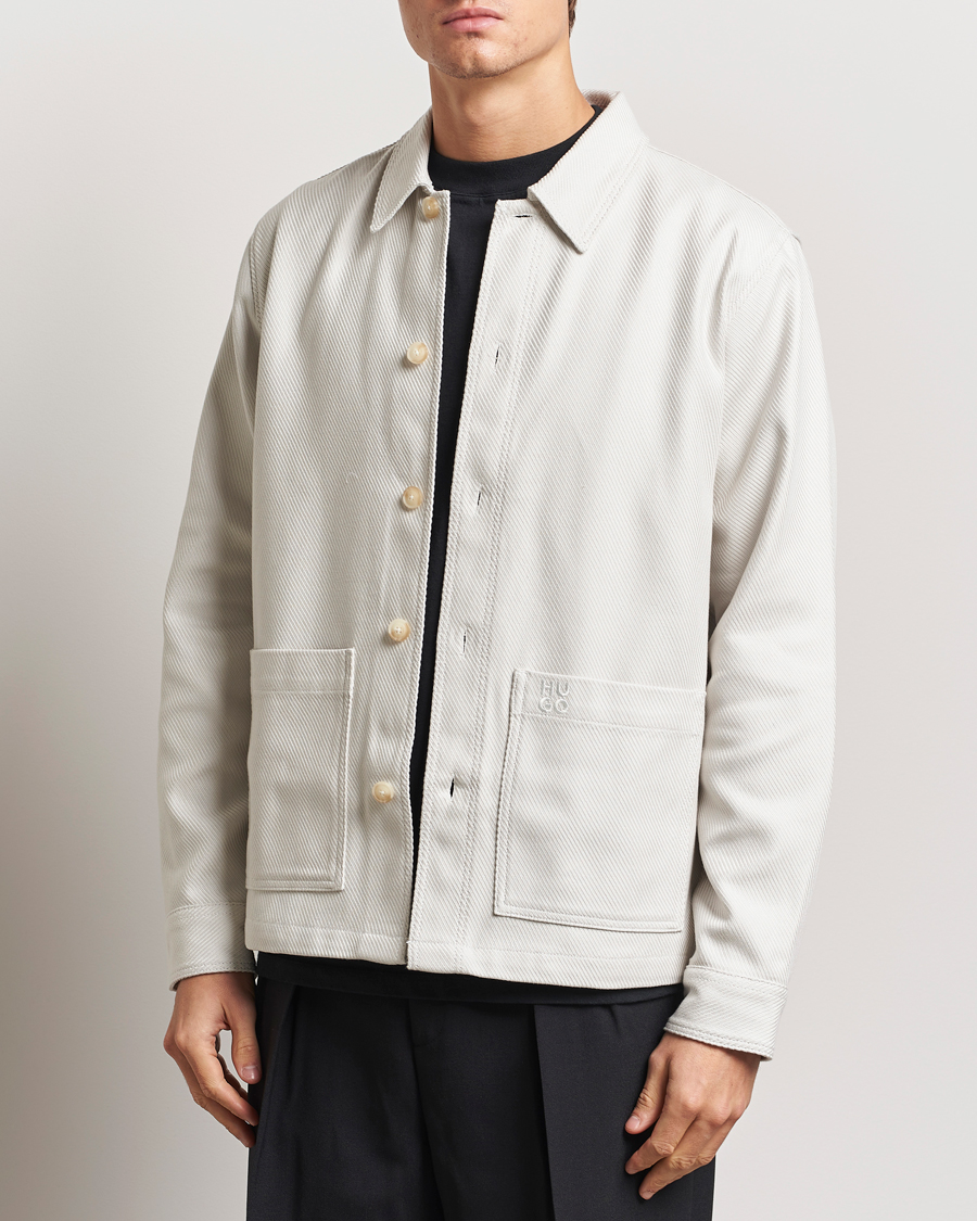 Mies | Kauluspaidat | HUGO | Ekrel Overshirt Off White