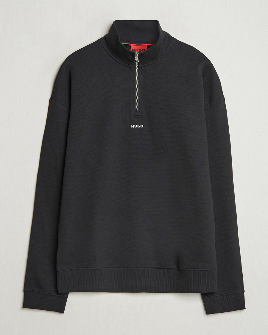 Mies | Puserot | HUGO | Durty Half Zip Sweatshirt Black