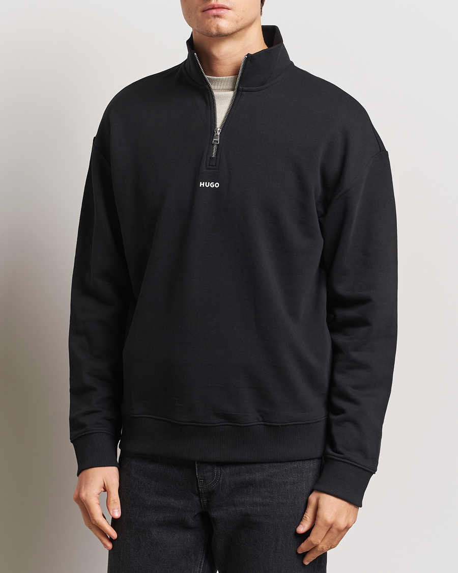 Mies | Puserot | HUGO | Durty Half Zip Sweatshirt Black