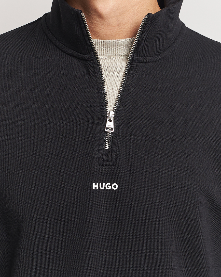 Mies | Puserot | HUGO | Durty Half Zip Sweatshirt Black