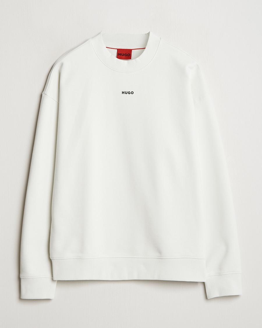 Mies | Puserot | HUGO | Dapo Crew Neck Sweatshirt Off White