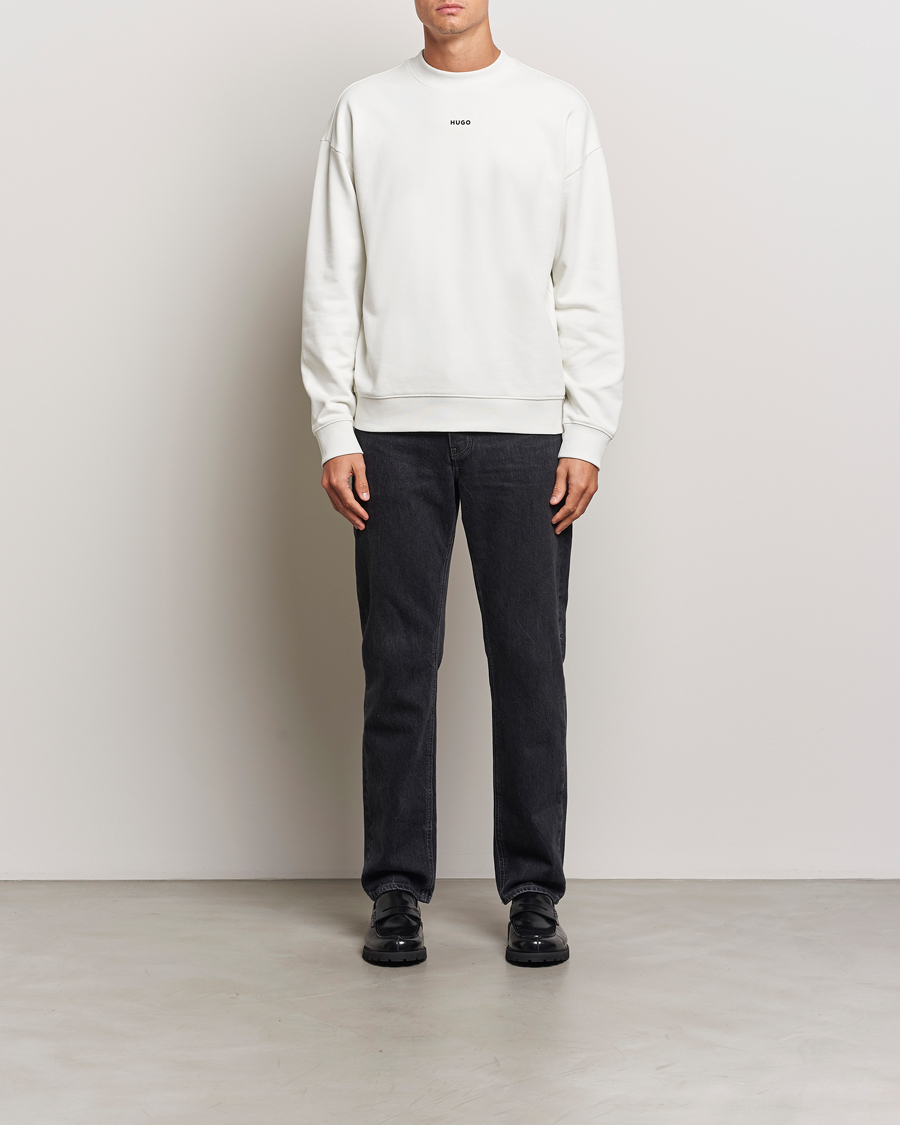 Mies | Puserot | HUGO | Dapo Crew Neck Sweatshirt Off White