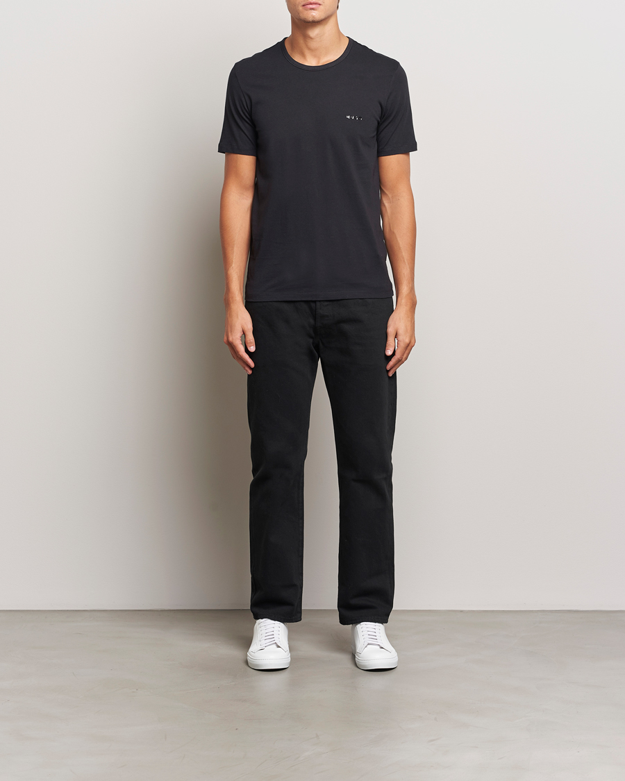 Mies | T-paidat | HUGO | 3-Pack Crew Neck T-Shirt Black