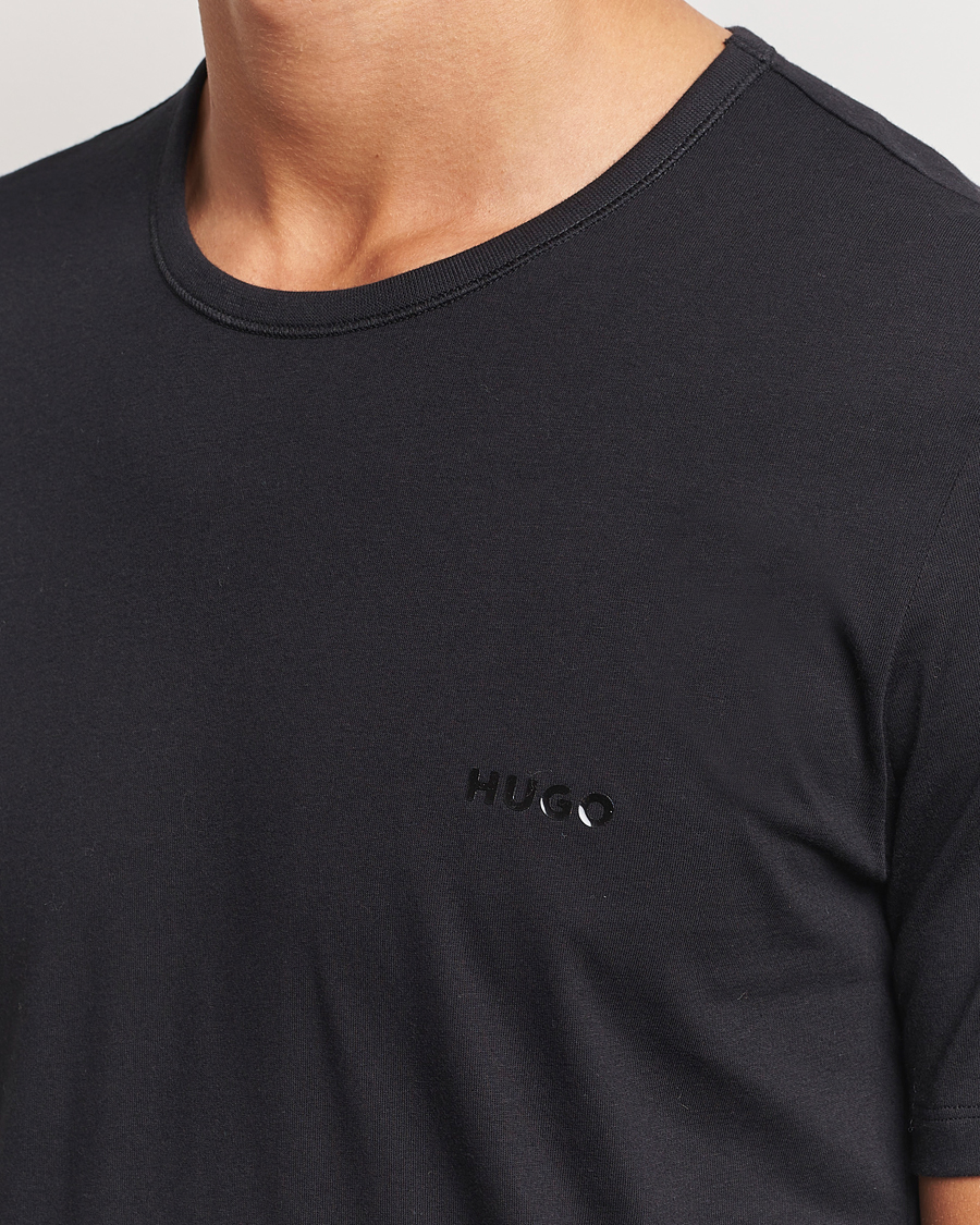Mies | T-paidat | HUGO | 3-Pack Crew Neck T-Shirt Black