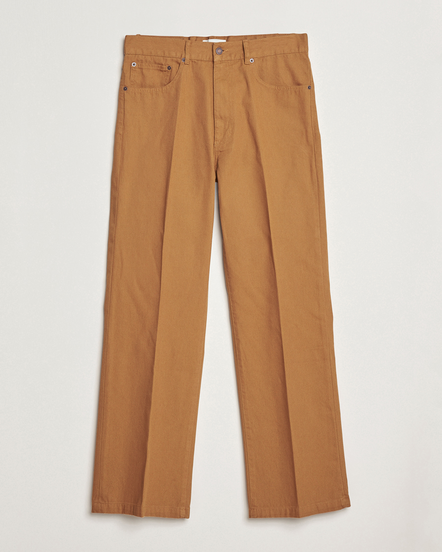 Mies | Housut | Jeanerica | VM009 Vega Canvas Trousers Brown