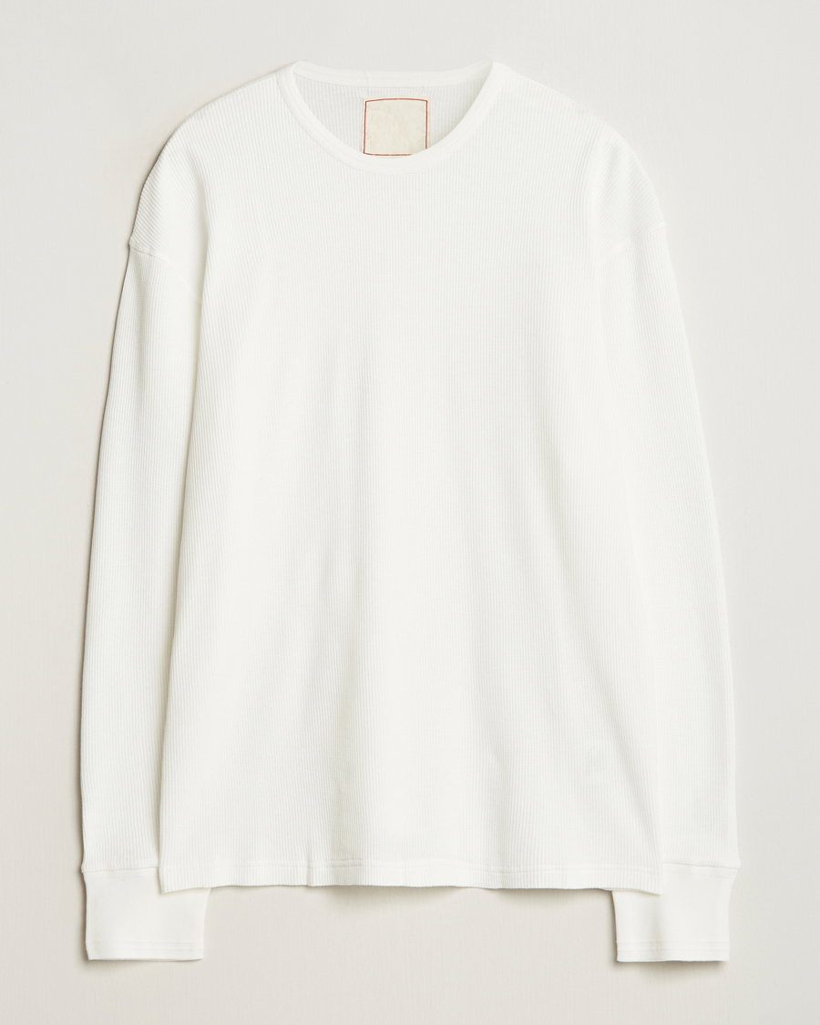 Mies | Puserot | Jeanerica | Jean Waflle Texture Sweater Natural White