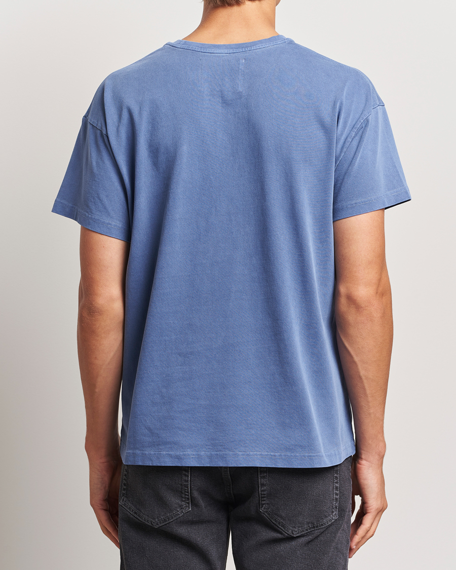 Mies | T-paidat | Jeanerica | Ruben Crew Neck T-Shirt Washed Adriatic Blue