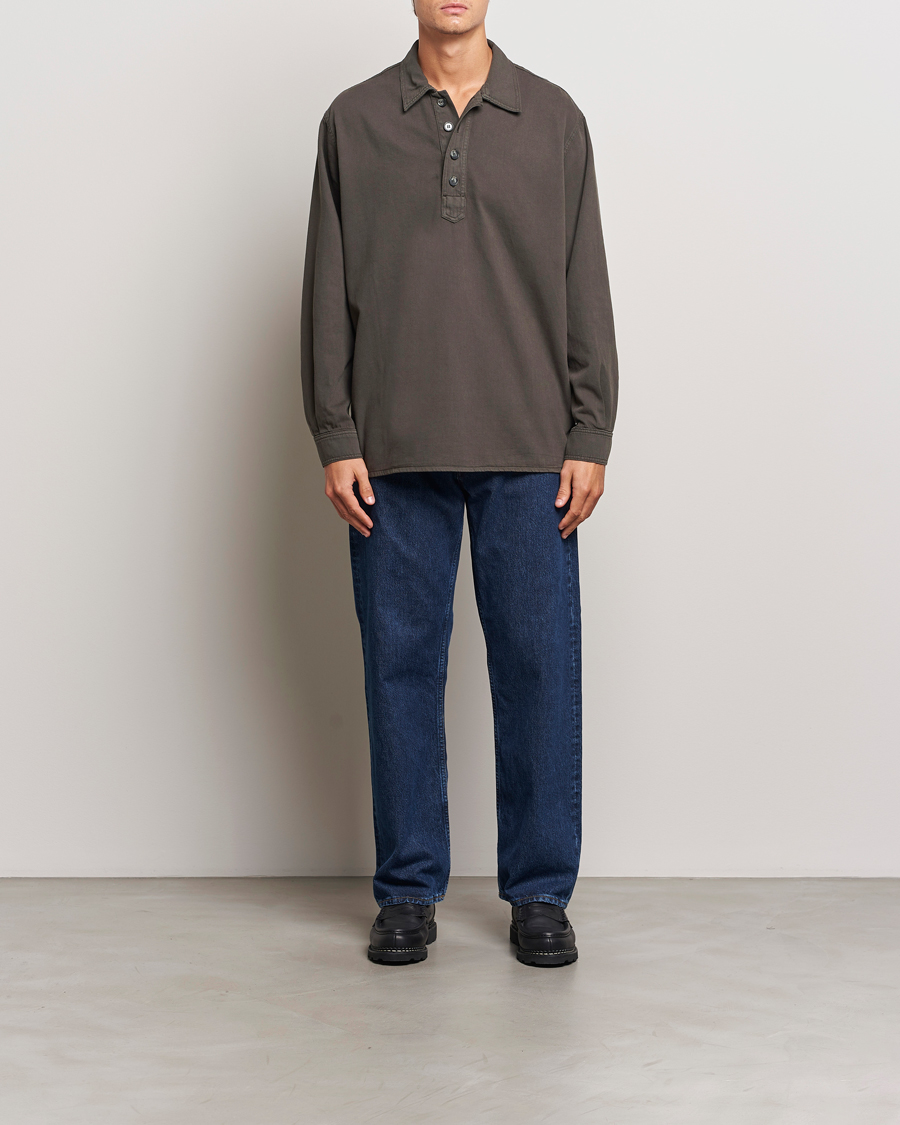 Mies | Kauluspaidat | Jeanerica | Lala Popover Shirt Warm Grey