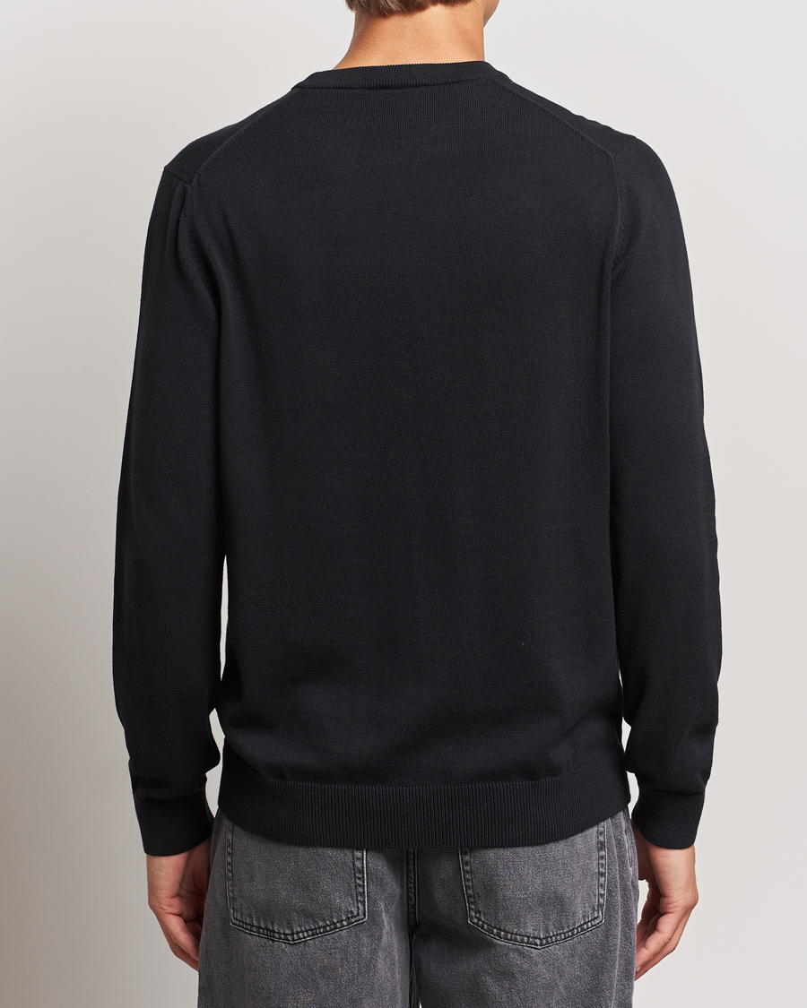 Mies | Puserot | Lacoste | Cotton Knitted Sweater Black