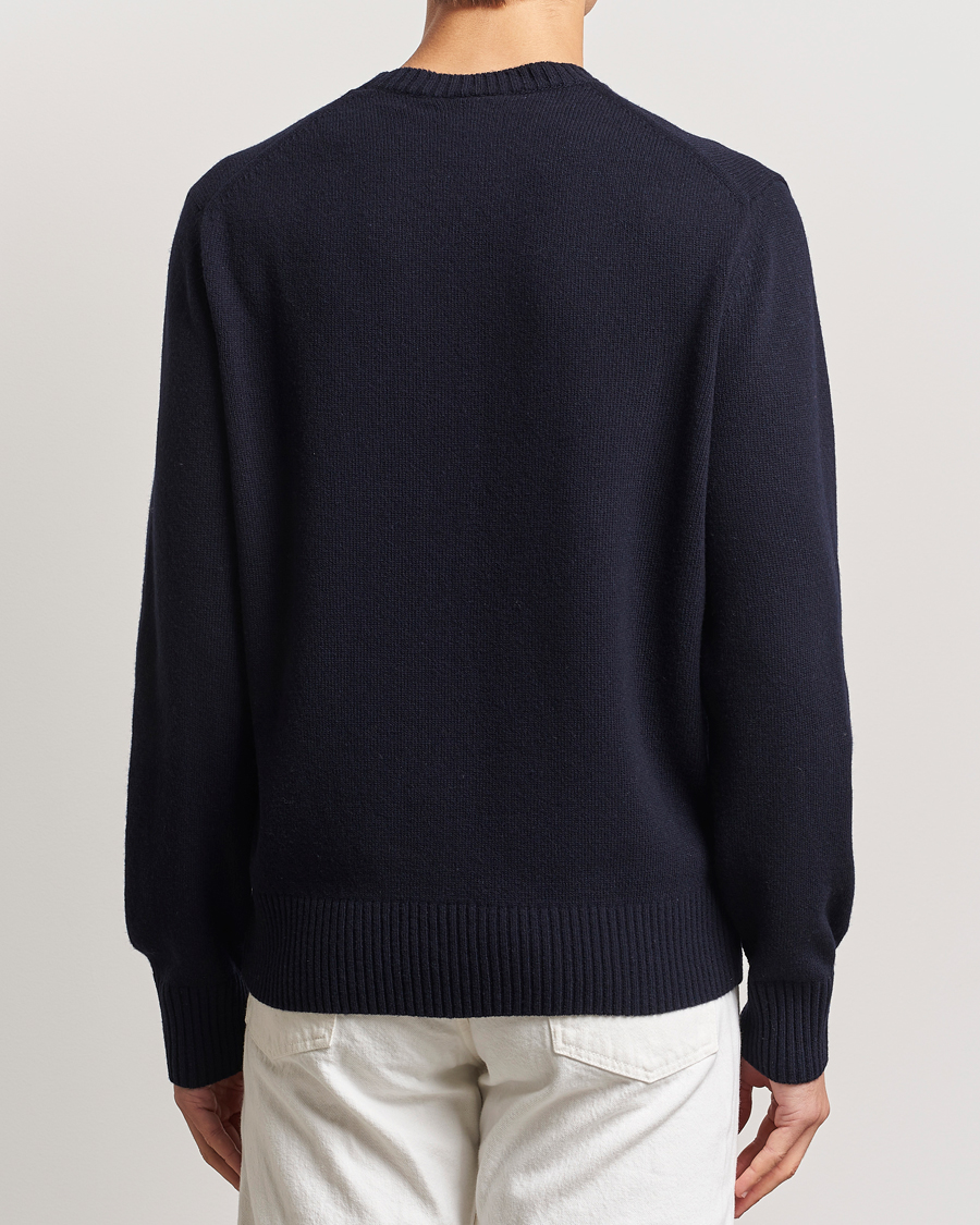 Mies | Puserot | Lacoste | Carded Wool Crew Neck Navy