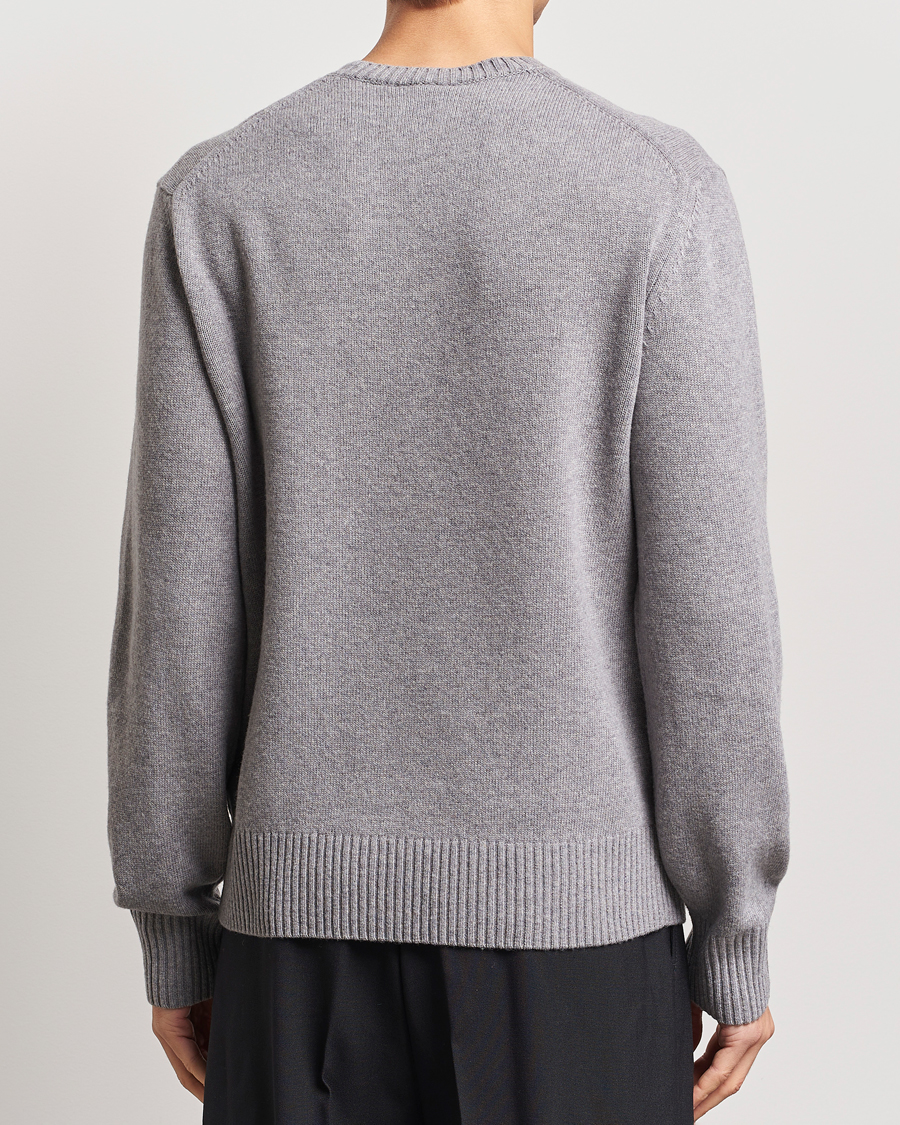 Mies | Puserot | Lacoste | Carded Wool Crew Neck Silver Chine