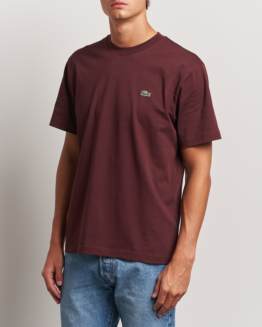 Mies | T-paidat | Lacoste | Crew Neck T-Shirt Espresso