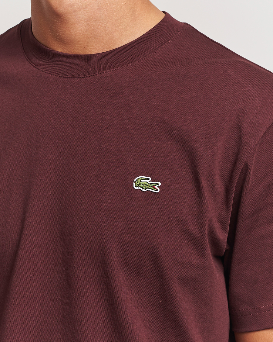Mies | T-paidat | Lacoste | Crew Neck T-Shirt Espresso