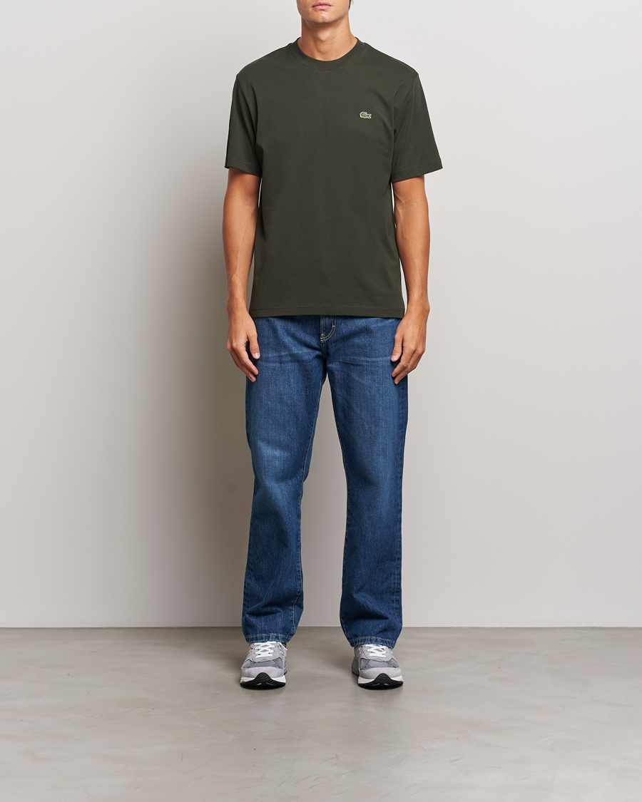 Mies | T-paidat | Lacoste | Crew Neck T-Shirt Sapwood