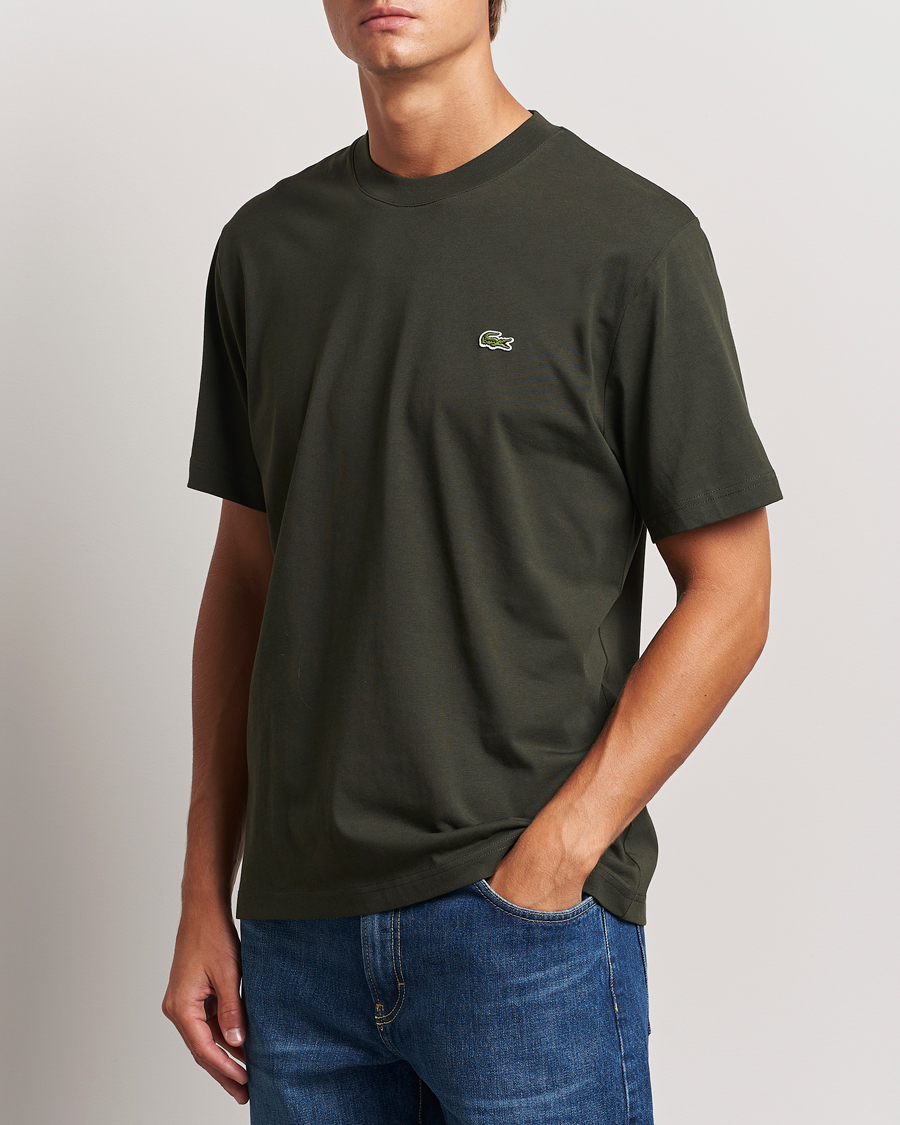 Mies | T-paidat | Lacoste | Crew Neck T-Shirt Sapwood