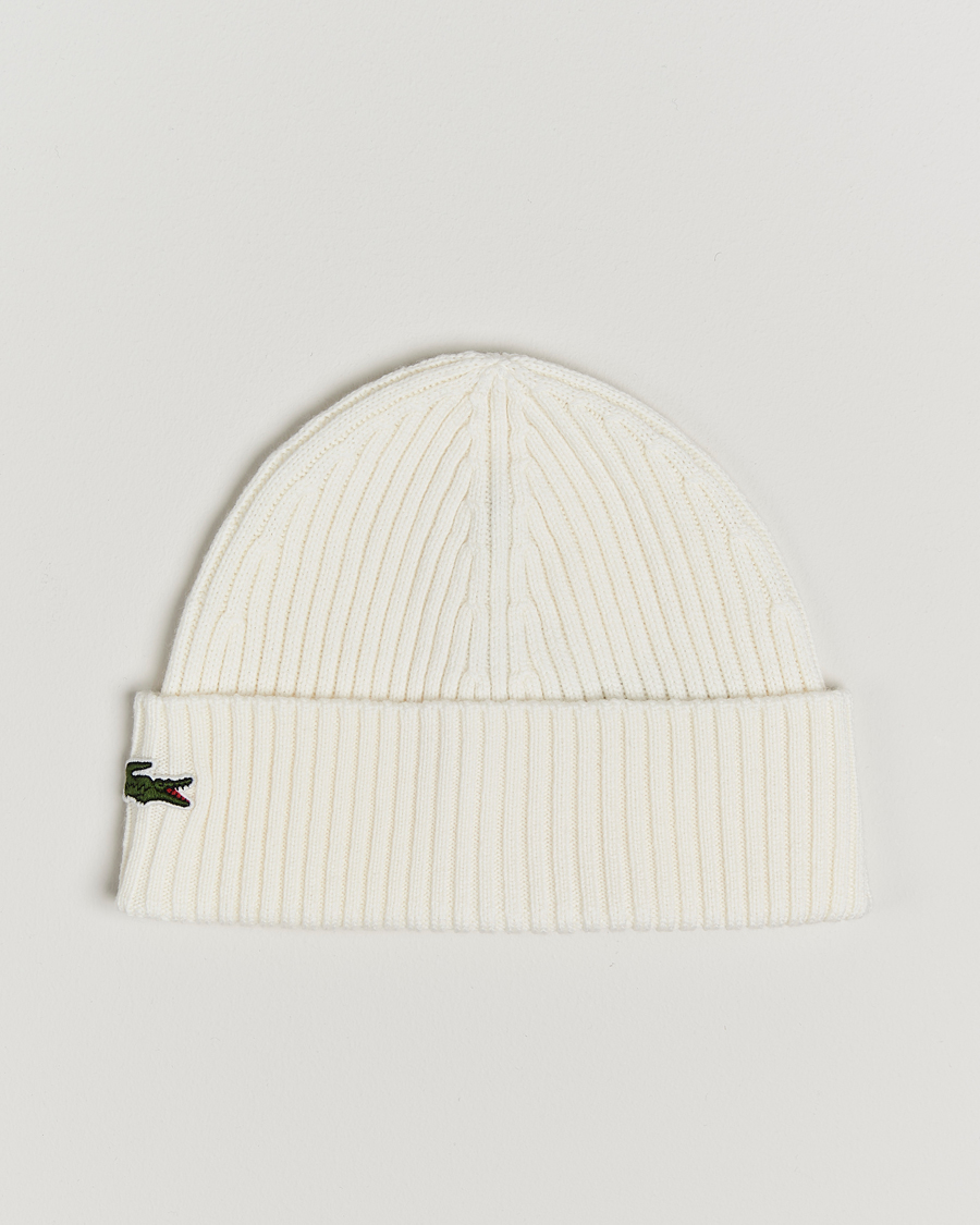 Mies | Lacoste Wool Knitted Beanie Flour | Lacoste | Wool Knitted Beanie Flour