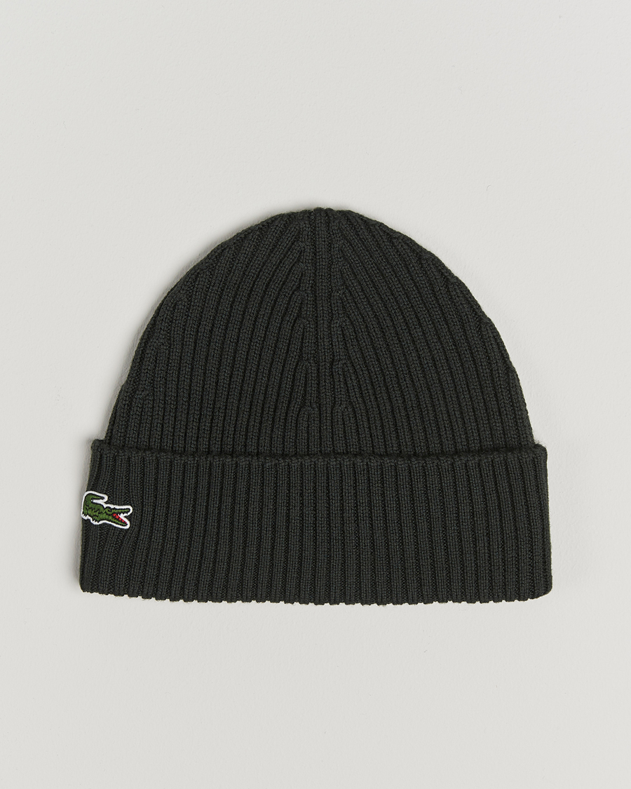 Mies | Lacoste Wool Knitted Beanie Sapwood | Lacoste | Wool Knitted Beanie Sapwood
