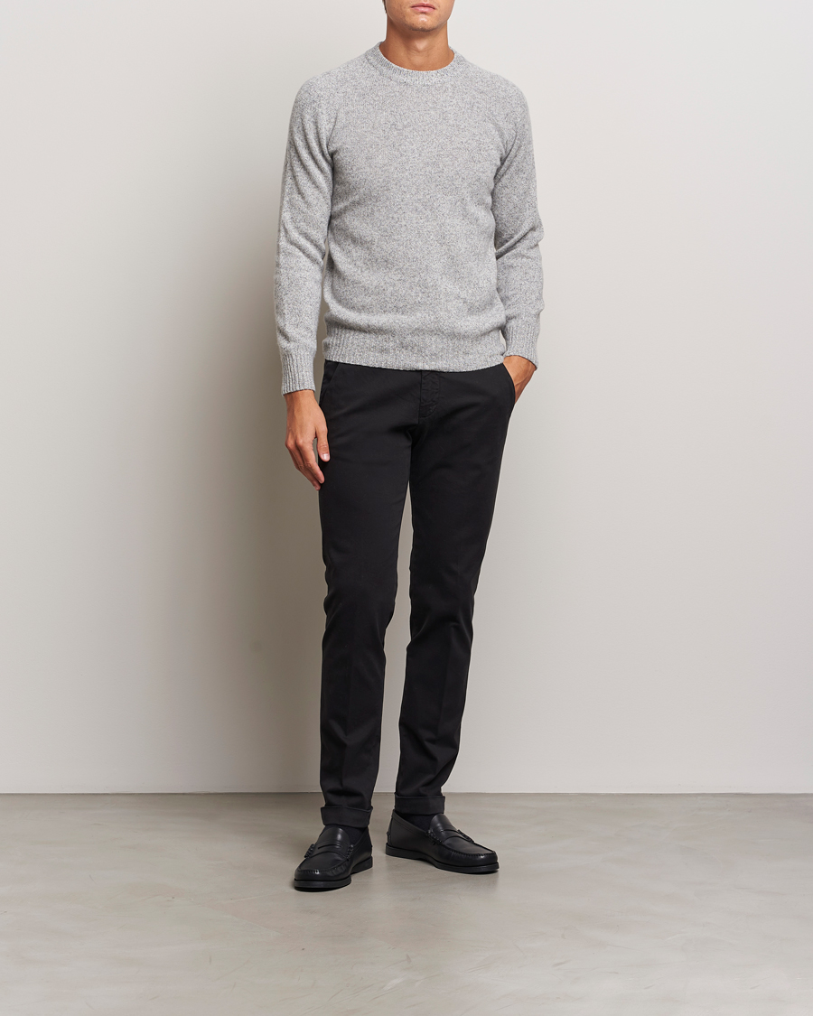 Mies | Housut | Briglia 1949 | Slim Fit Cotton Stretch Chino Black