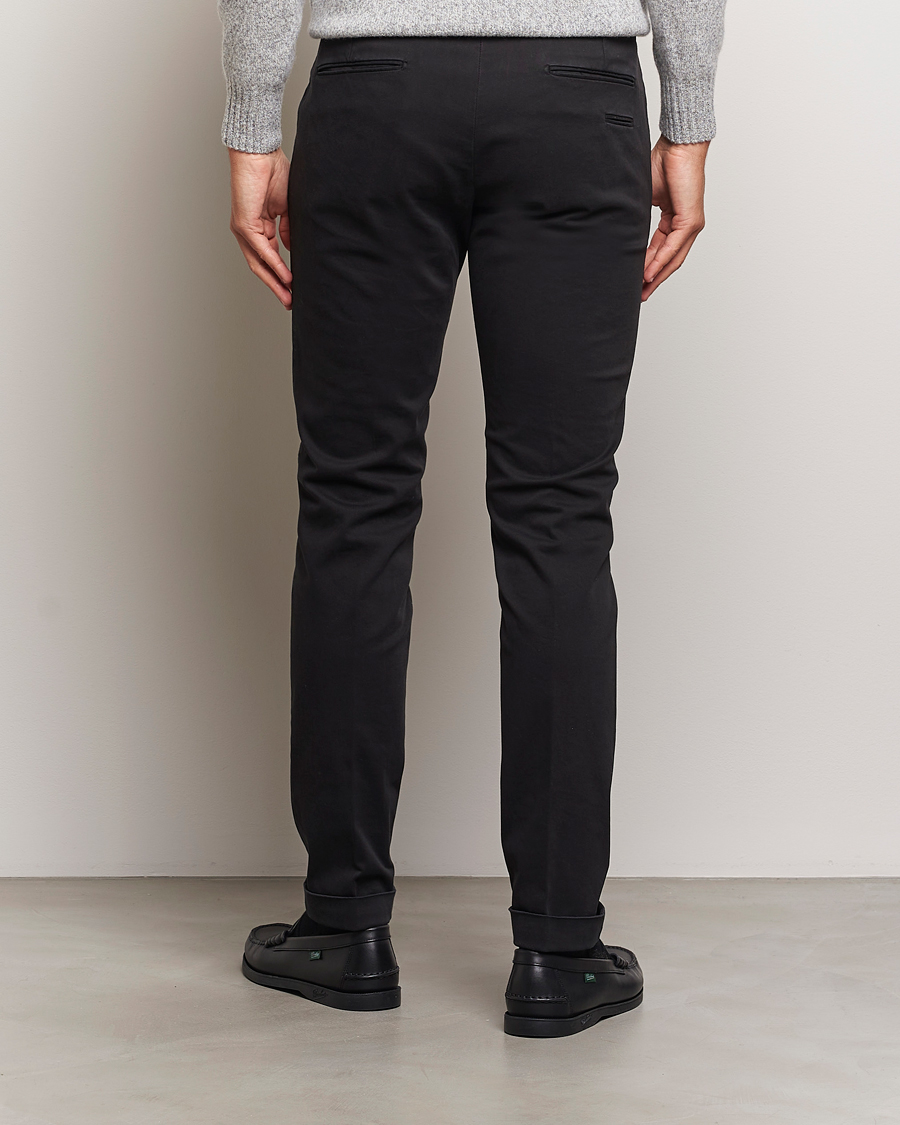 Mies | Housut | Briglia 1949 | Slim Fit Cotton Stretch Chino Black