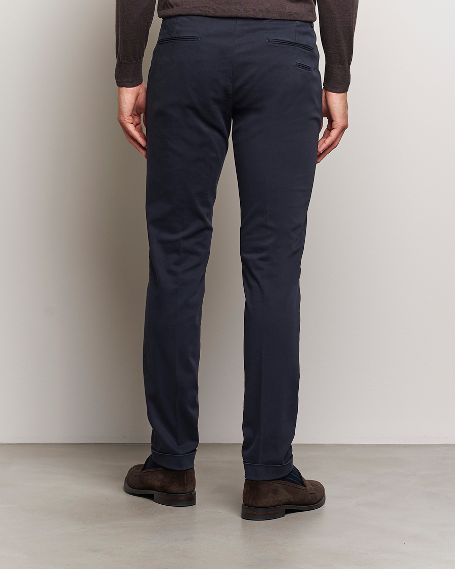 Mies | Housut | Briglia 1949 | Slim Fit Cotton Stretch Chino Navy