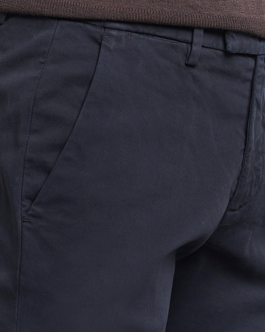 Mies | Housut | Briglia 1949 | Slim Fit Cotton Stretch Chino Navy