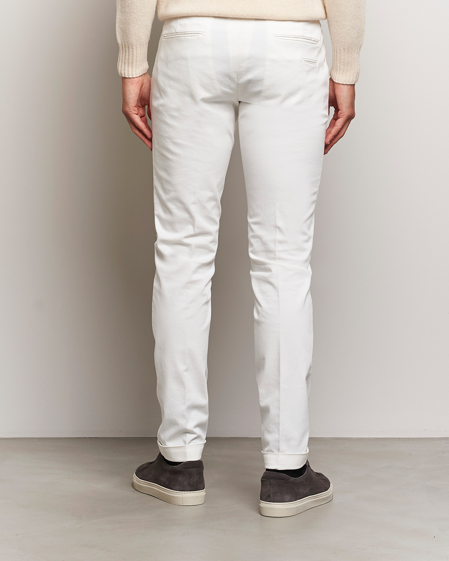 Mies | Housut | Briglia 1949 | Slim Fit Cotton Stretch Chino Off White