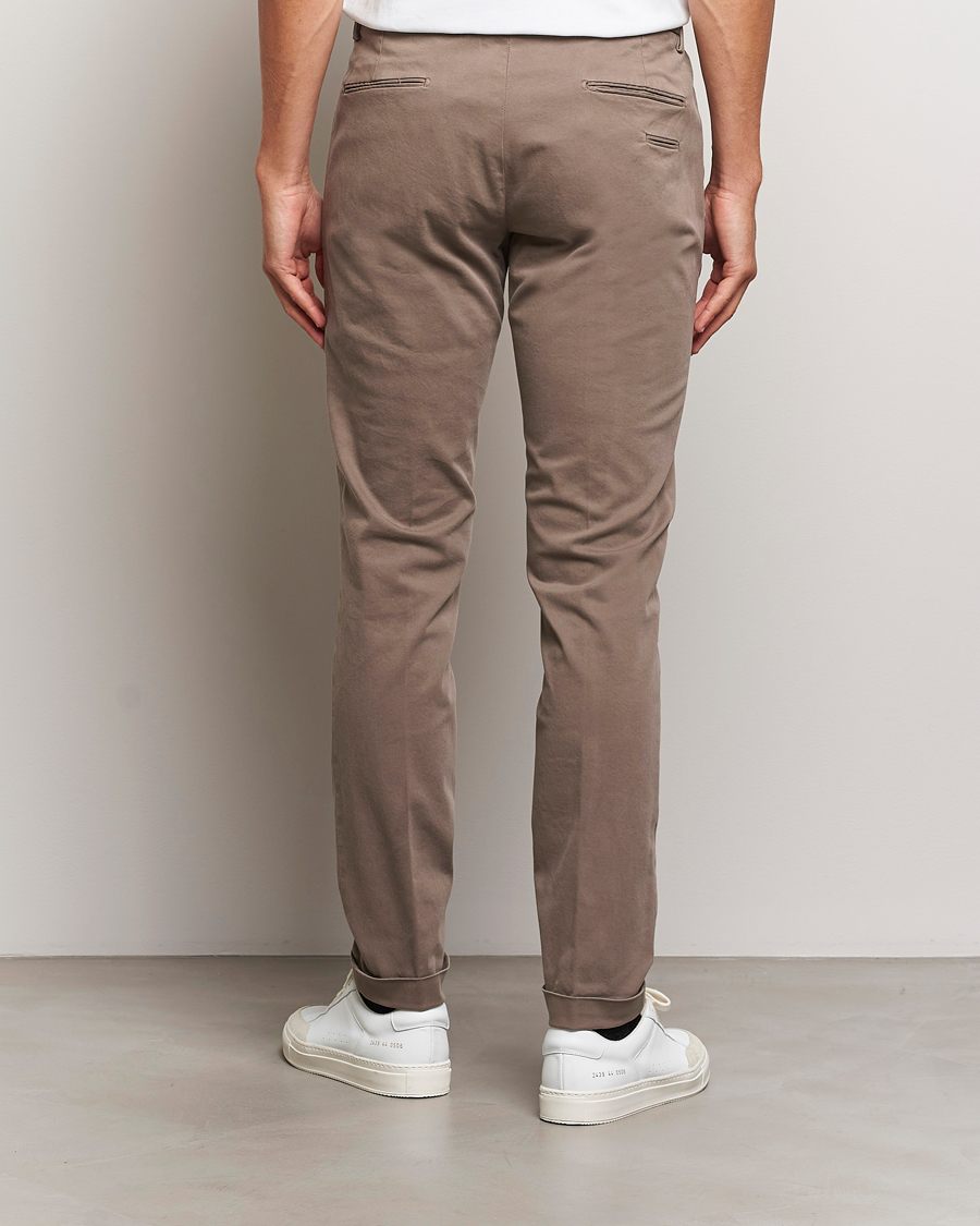 Mies | Housut | Briglia 1949 | Slim Fit Cotton Stretch Chino Taupe
