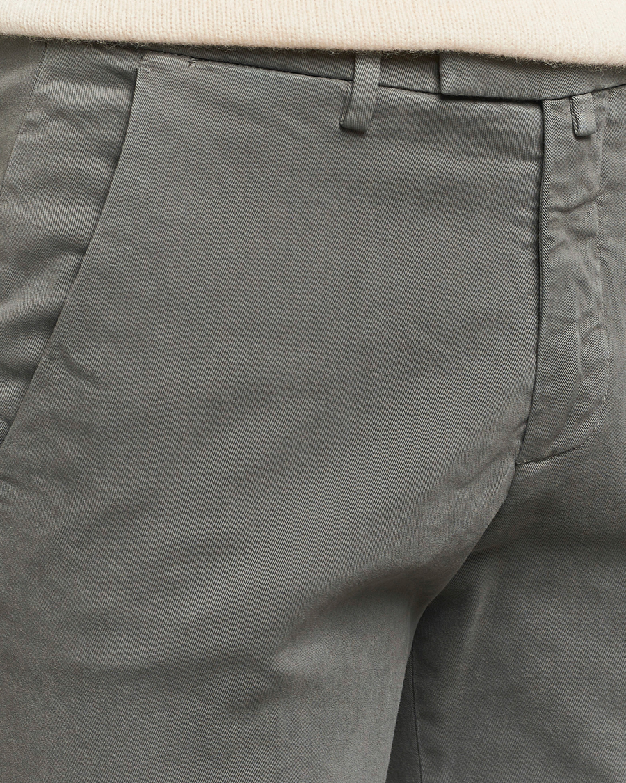 Mies | Housut | Briglia 1949 | Slim Fit Cotton Stretch Chino Grey