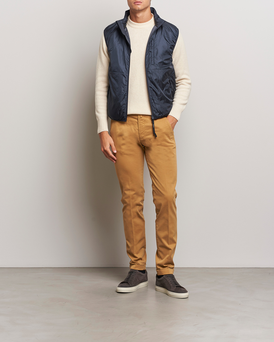 Mies | Housut | Briglia 1949 | Slim Fit Cotton Stretch Chino Camel