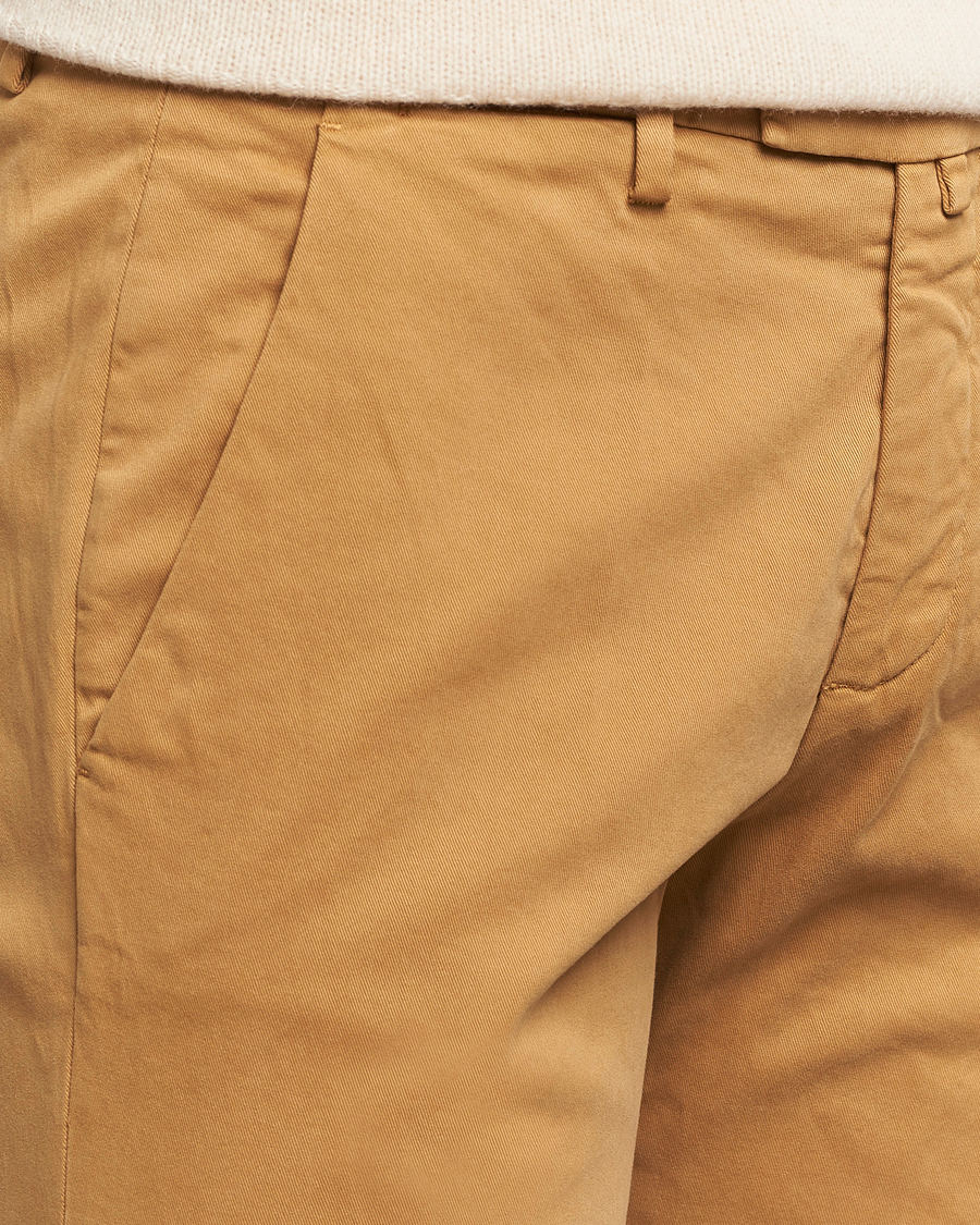 Mies | Housut | Briglia 1949 | Slim Fit Cotton Stretch Chino Camel