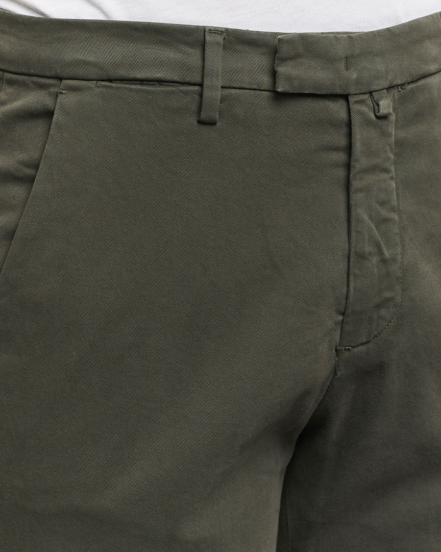 Mies | Housut | Briglia 1949 | Slim Fit Cotton Stretch Chino Military