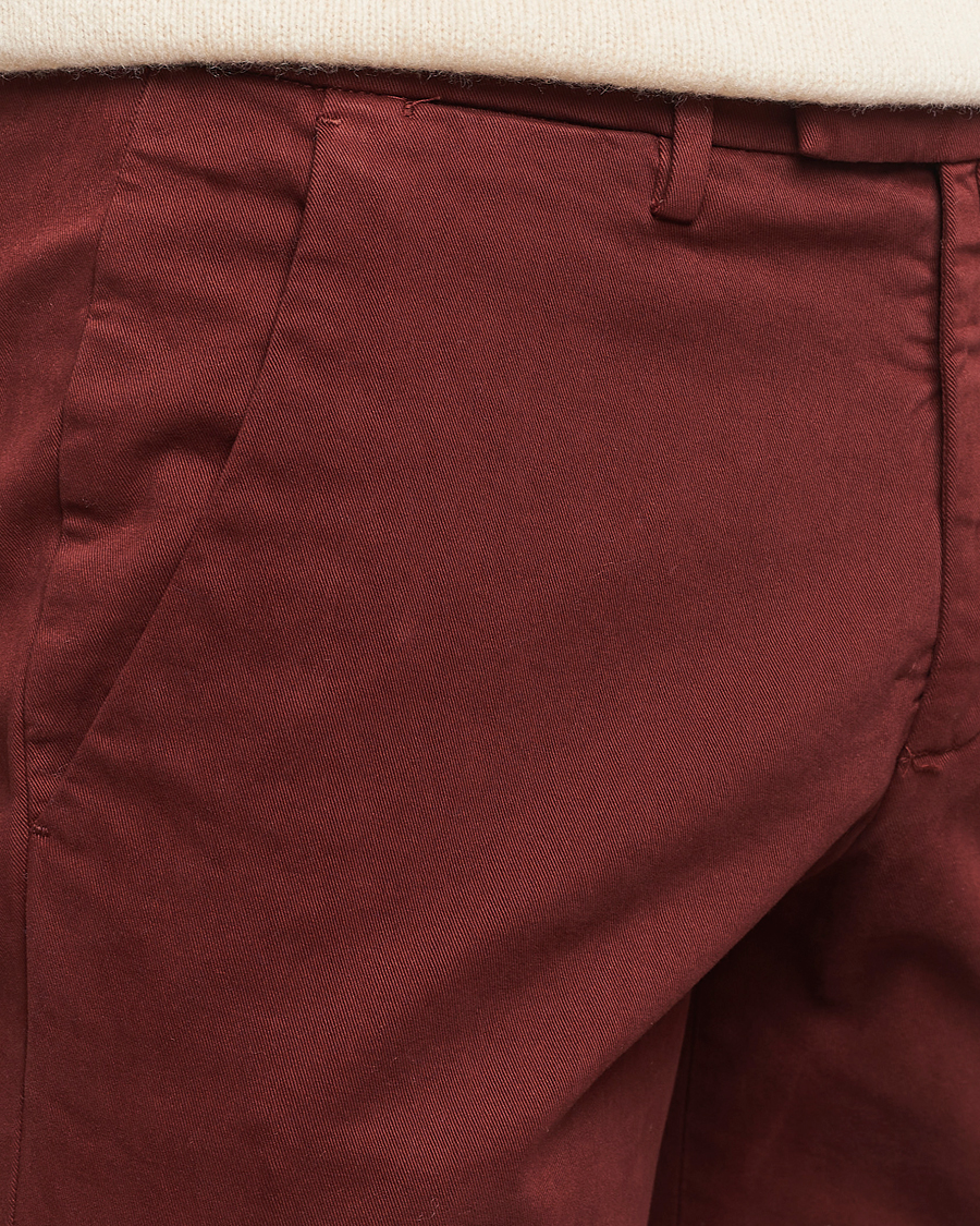 Mies | Housut | Briglia 1949 | Slim Fit Cotton Stretch Chino Wine