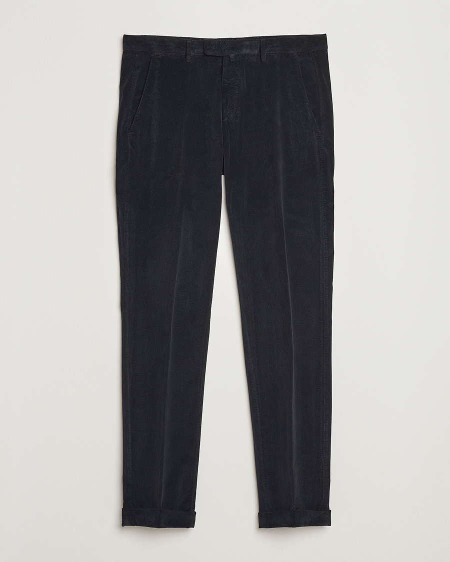 Mies | Housut | Briglia 1949 | Slim Fit Corduroy Trousers Black