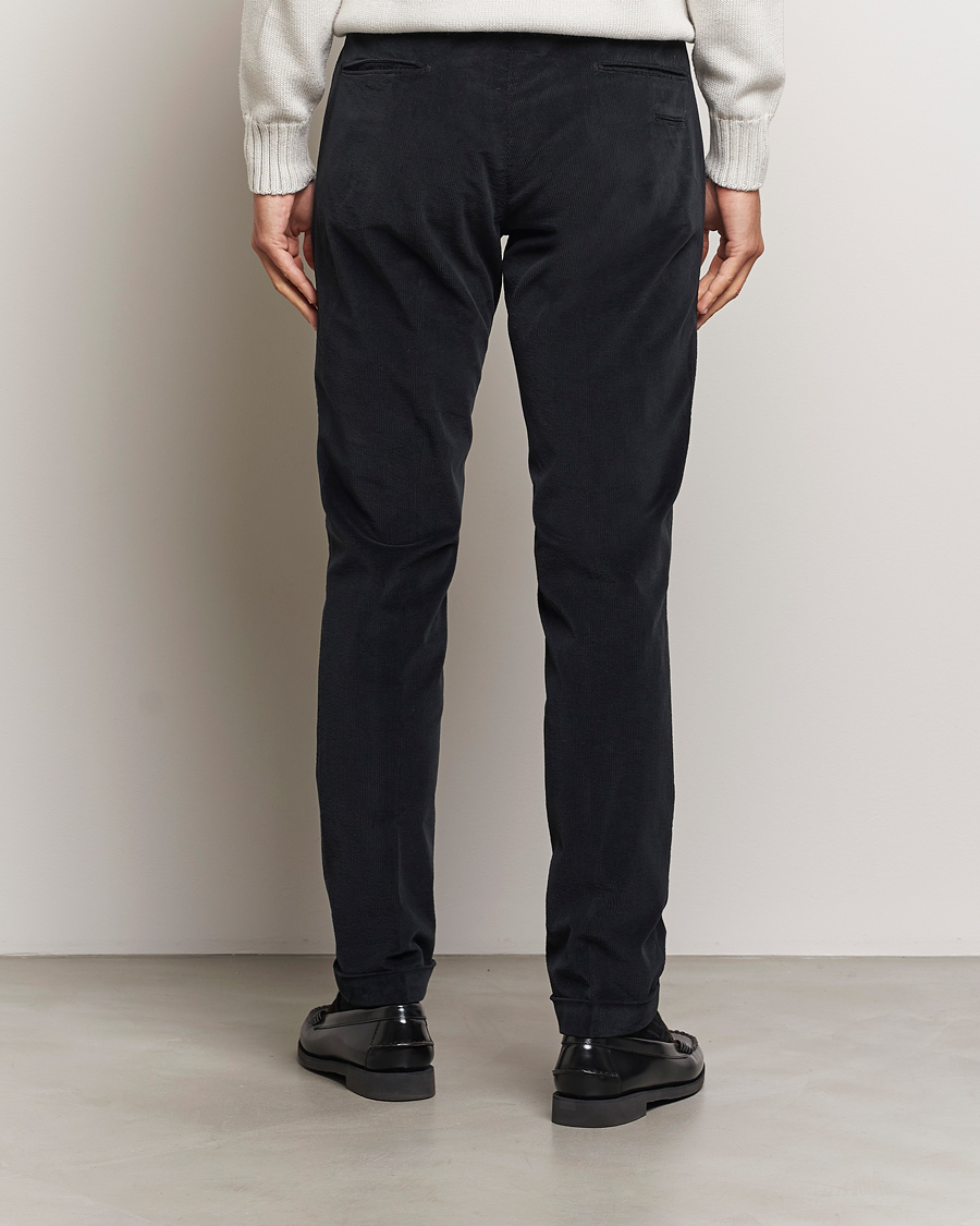 Mies | Housut | Briglia 1949 | Slim Fit Corduroy Trousers Black