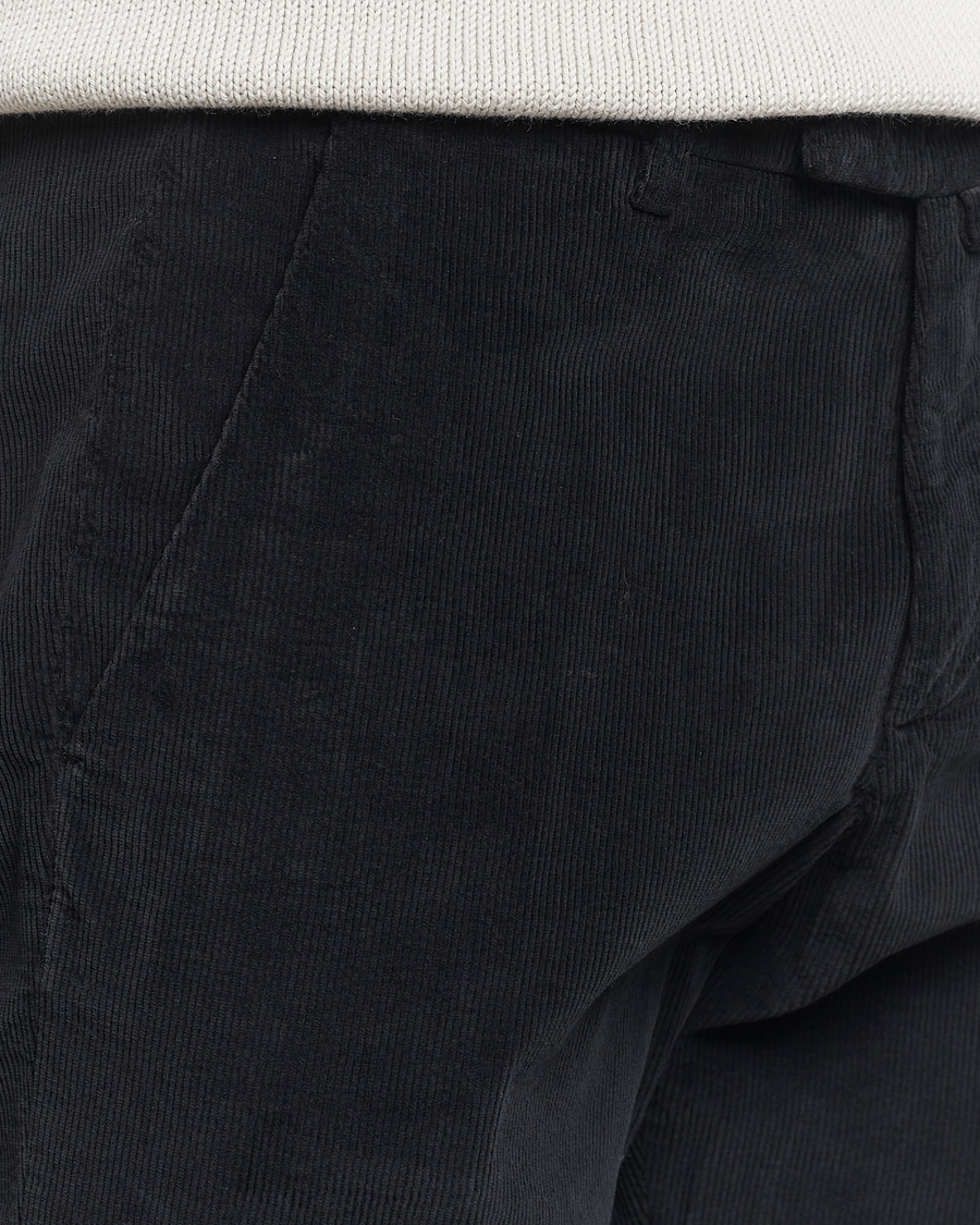 Mies | Housut | Briglia 1949 | Slim Fit Corduroy Trousers Black