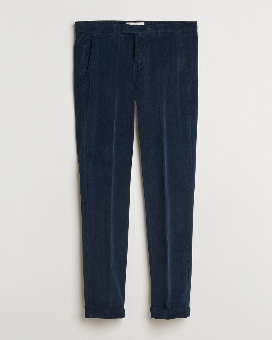 Mies | Housut | Briglia 1949 | Slim Fit Corduroy Trousers Navy