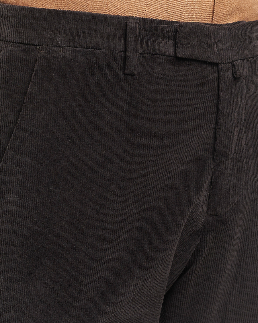 Mies | Housut | Briglia 1949 | Slim Fit Corduroy Trousers Dark Brown