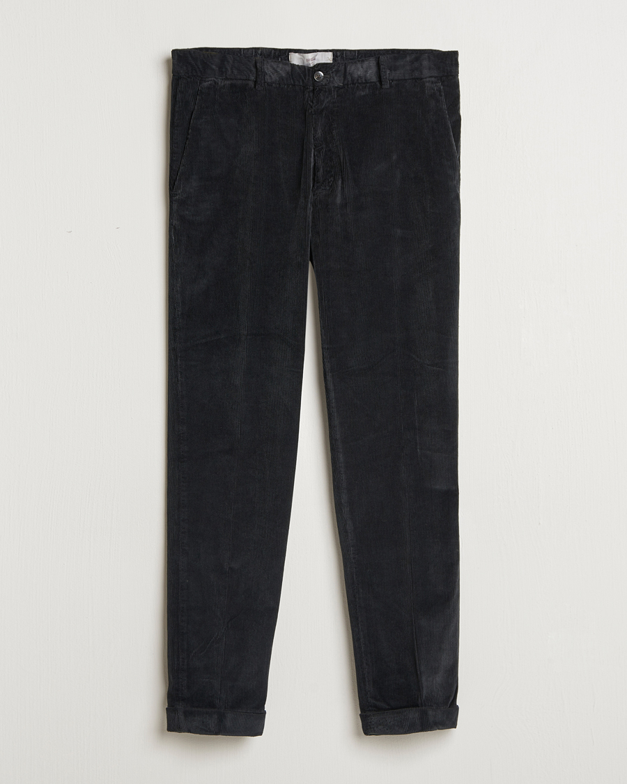Mies | Housut | Briglia 1949 | Easy Fit Corduroy Trousers Black