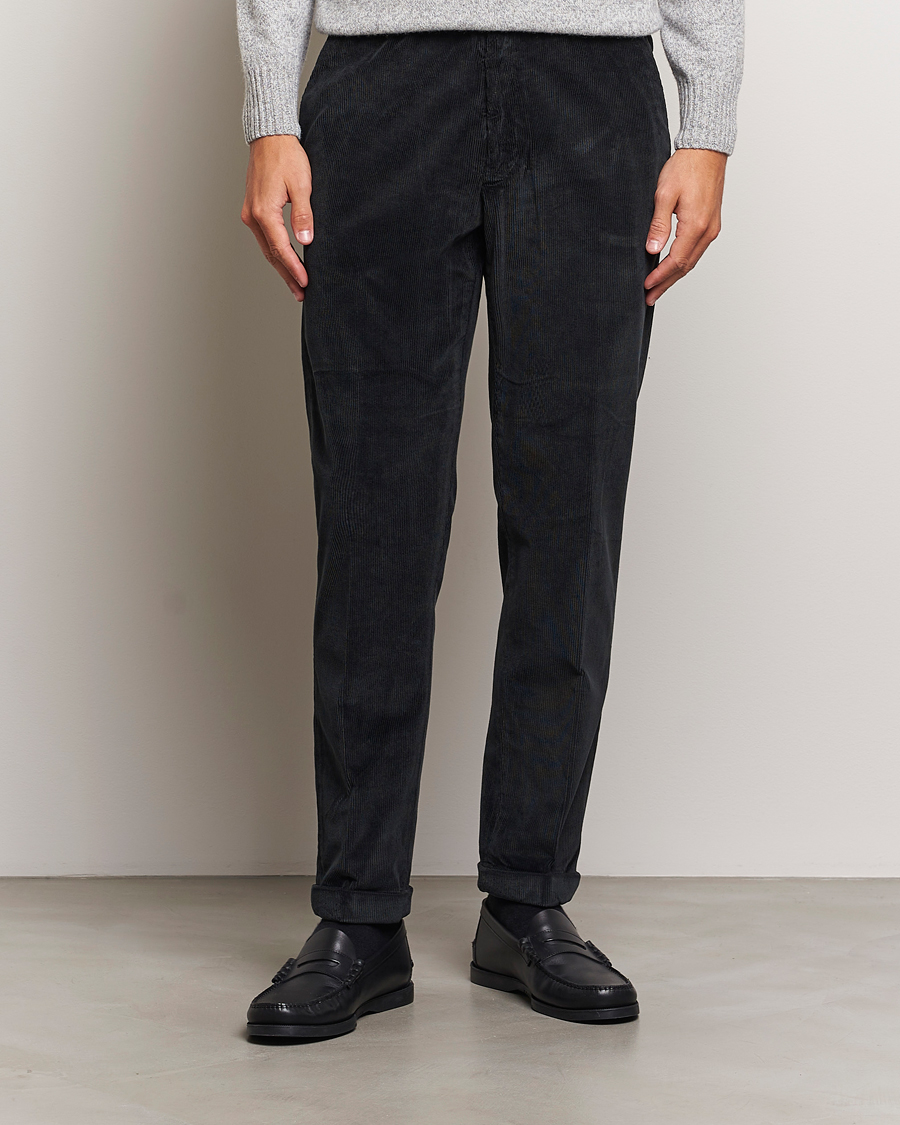 Mies | Housut | Briglia 1949 | Easy Fit Corduroy Trousers Black