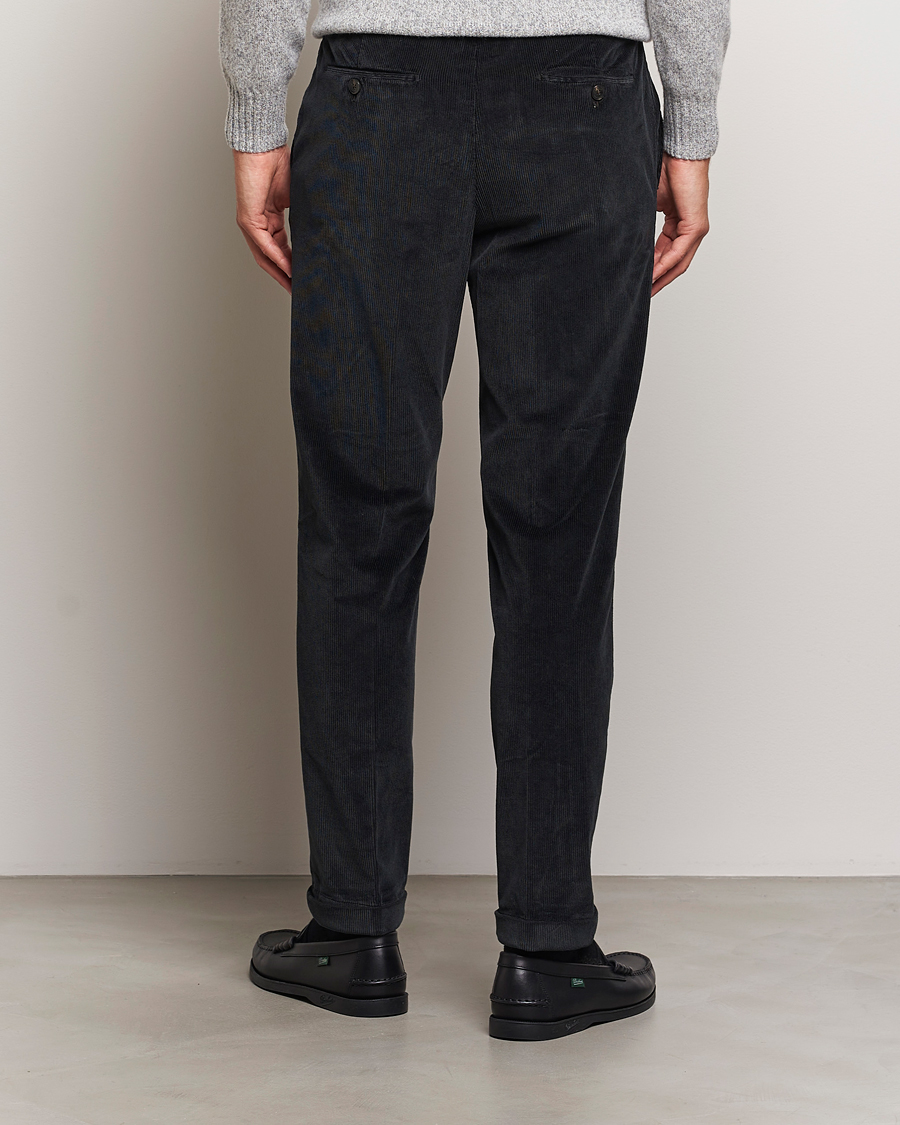 Mies | Housut | Briglia 1949 | Easy Fit Corduroy Trousers Black