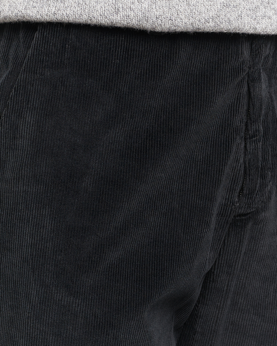 Mies | Housut | Briglia 1949 | Easy Fit Corduroy Trousers Black