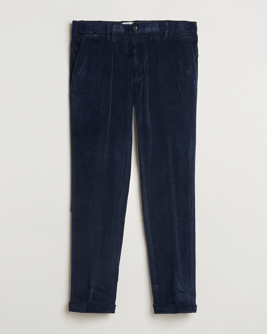 Mies | Housut | Briglia 1949 | Easy Fit Corduroy Trousers Navy